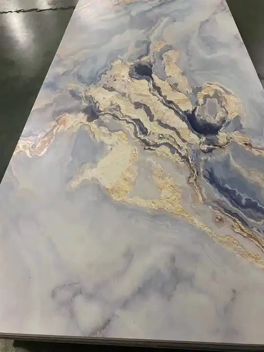 1220*2400mm UV PVC Marble Sheet Wall Panel Waterproof